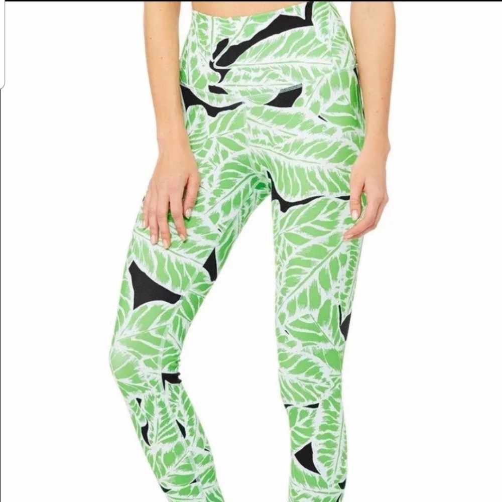 Alo Palm tree leaf  leggings